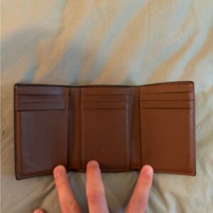 Coach Mens Brown Leather Wallet